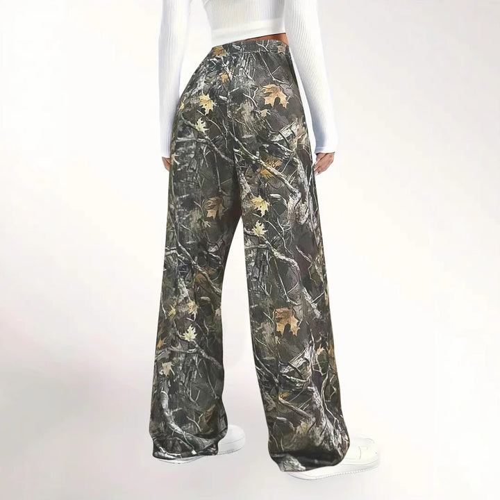 Dame Camouflage Fritidsbukser Stilla