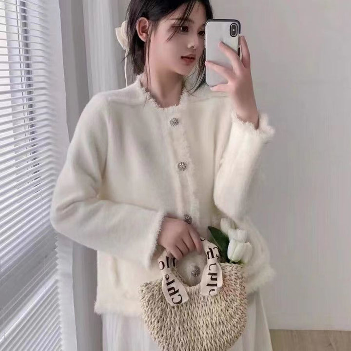 Kvinders elegante fleecejakke med fashionable knapdetaljer Stilla