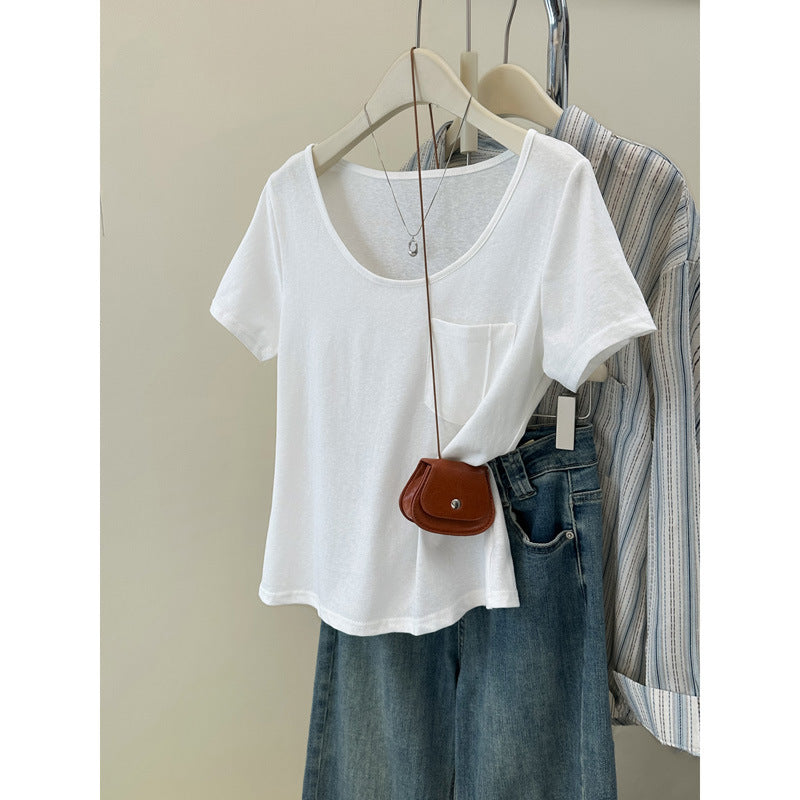 Femme Basic Lomme T-Shirt Stilla