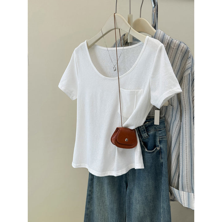 Femme Basic Lomme T-Shirt Stilla
