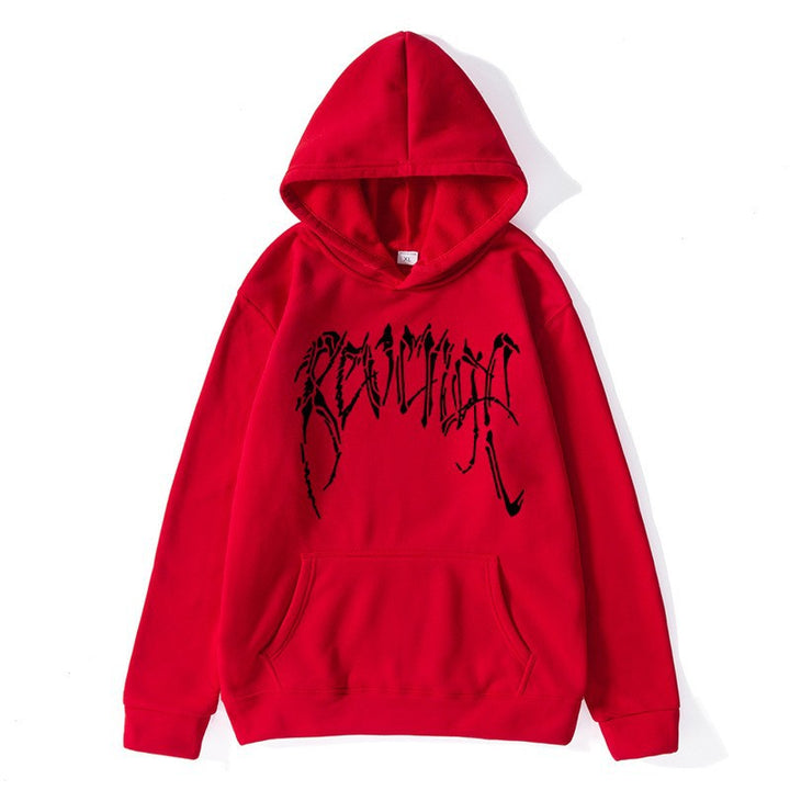 Dame hoodie med unik grafisk tekst Skovae