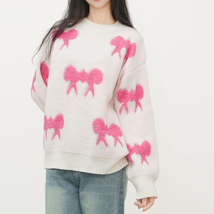 Femme Cozy Statement Strikpullover med unikt dyremotiv Stilla