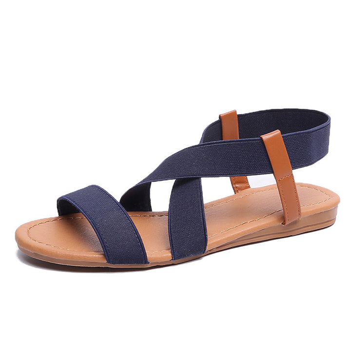 Dame komfortable tæer-split sandaler med elastiske stropper og skridsikker sål Stilla