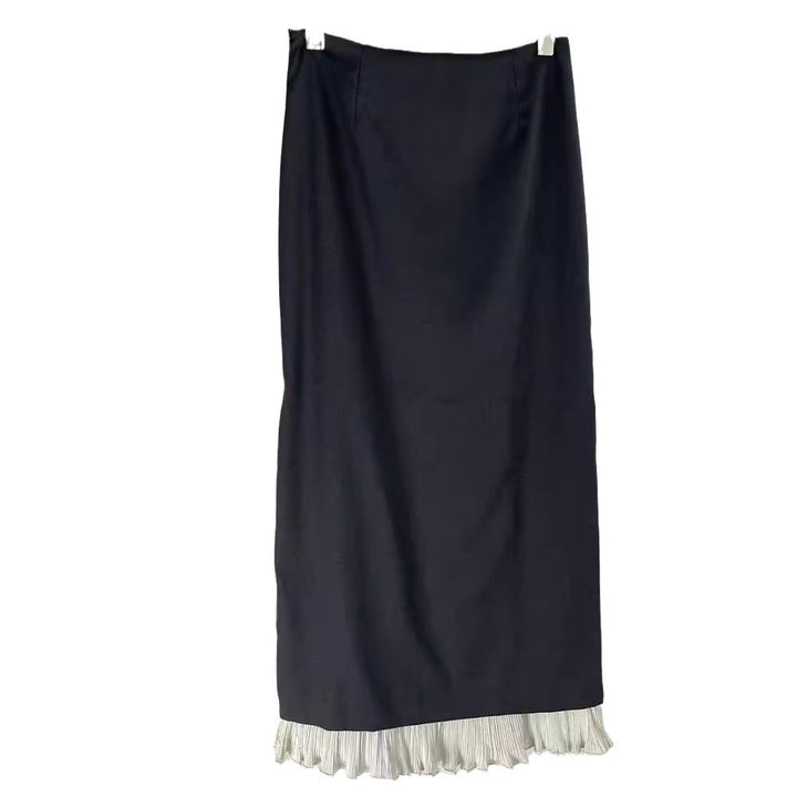 Kvinders elegante maxi nederdel med sideslidser og lagdelt udseende Stilla