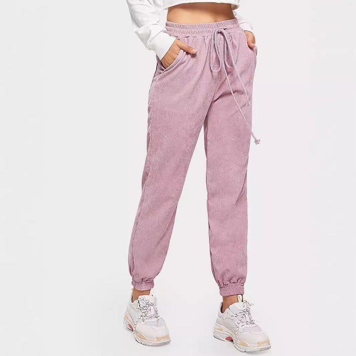 Kvinders sweatpants med elastisk talje og praktiske sidelommer Stilla