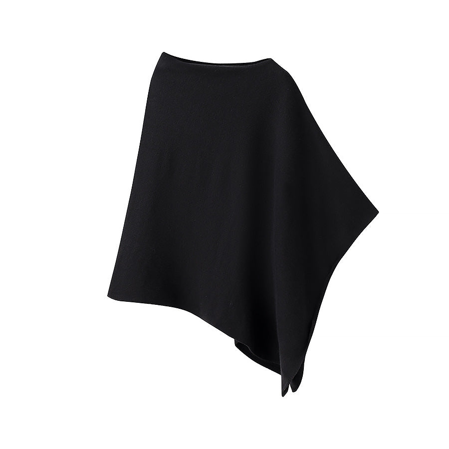 Dame Poncho i blød, kvalitetsmateriale med elegant snit Stilla
