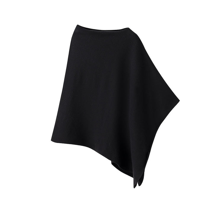 Dame Poncho i blød, kvalitetsmateriale med elegant snit Stilla