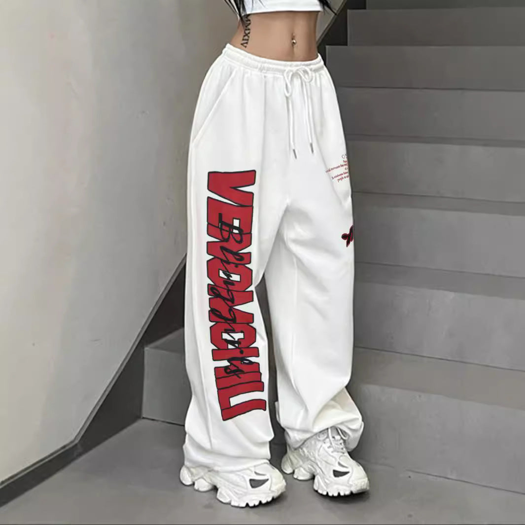 Dame fritidsbukser i urban stil med iøjnefaldende print Stilla