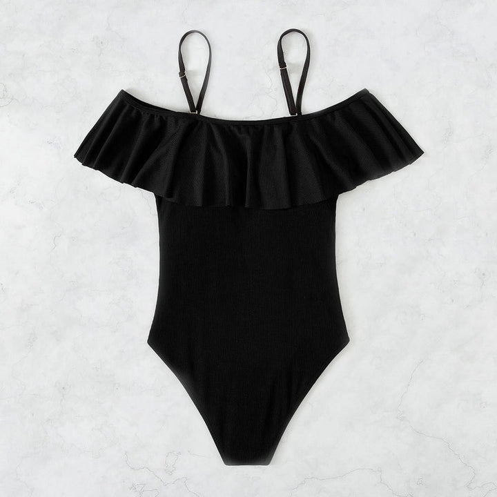 Dame Rüschen Off-Shoulder Éntal Badeanstalt Stilla
