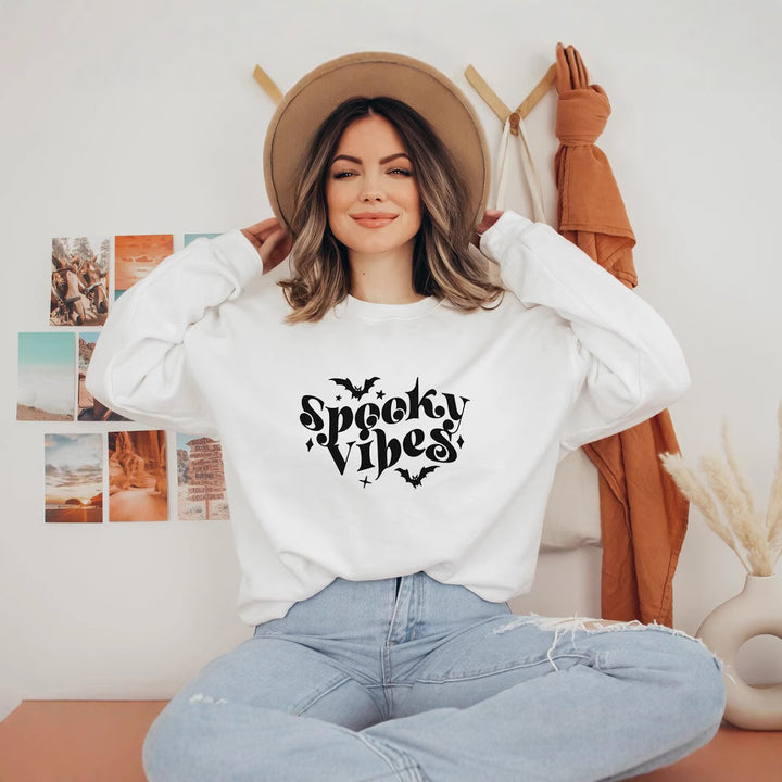Kvinders sweatshirt med legende Halloween-design og komfortabel pasform Stilla