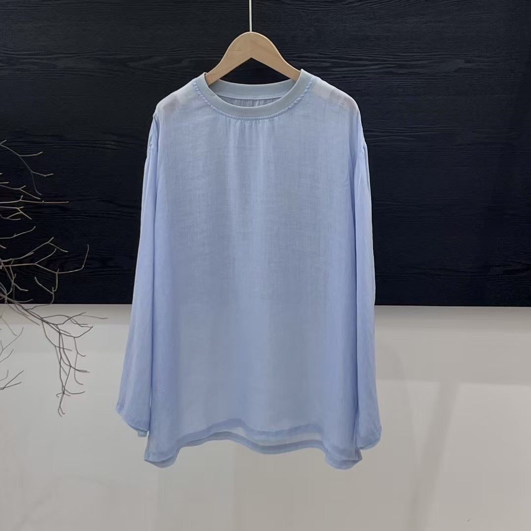 Femme Letvægts Langærmet Bluse Stilla