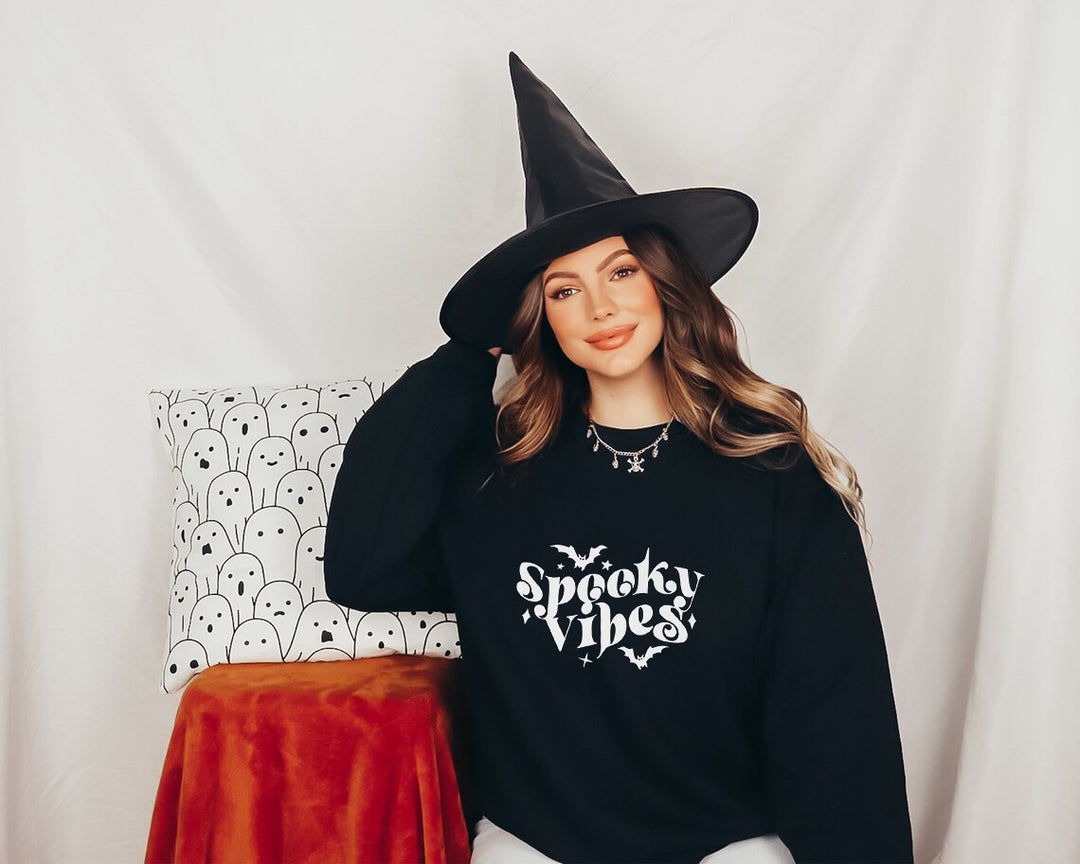 Kvinders sweatshirt med legende Halloween-design og komfortabel pasform Stilla