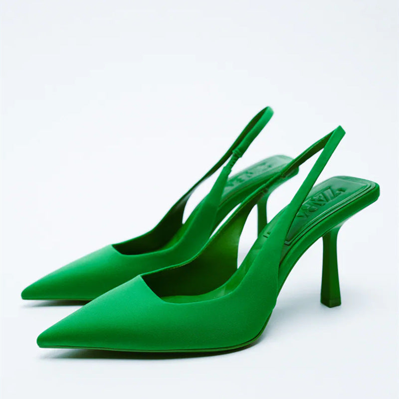 Dame Elegante Slingback-pumper med spidse linjer og komfortable såler Stilla