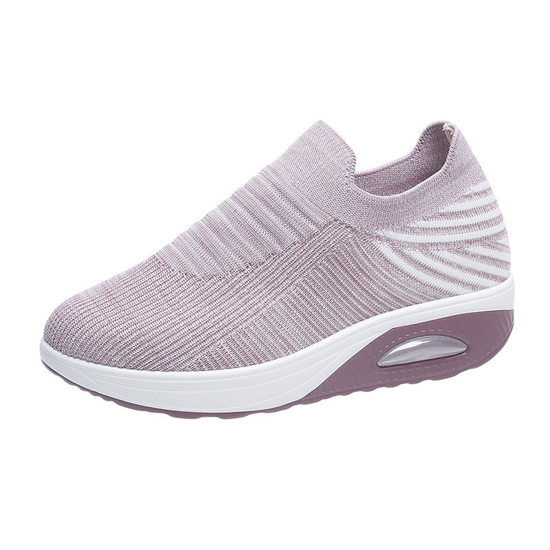 Dame Behagelige Slip-On Sneakers med åndbart overmateriale og stødabsorberende sål Stilla