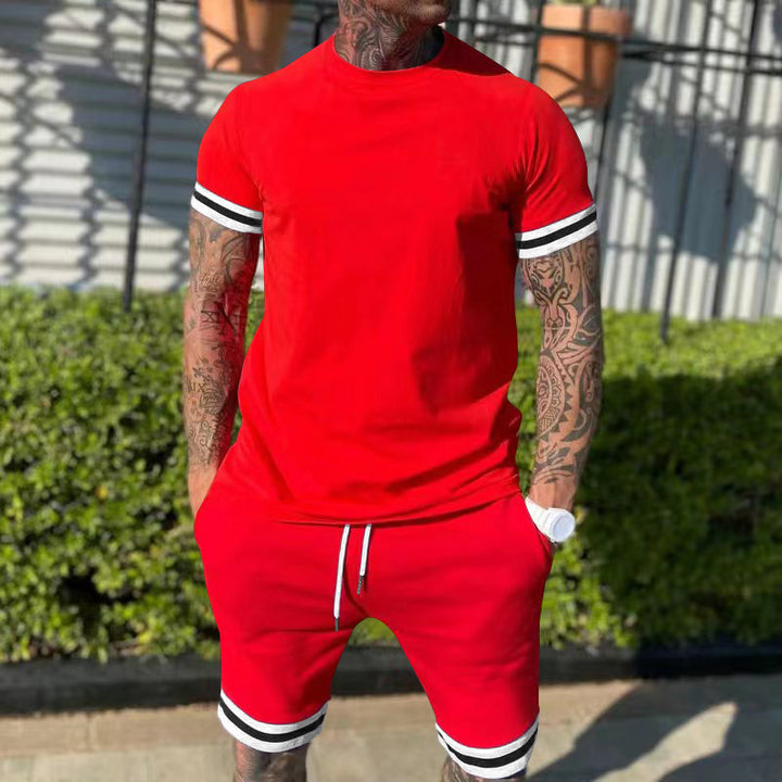 Herren afslappet sportoutfit med stilmønster
