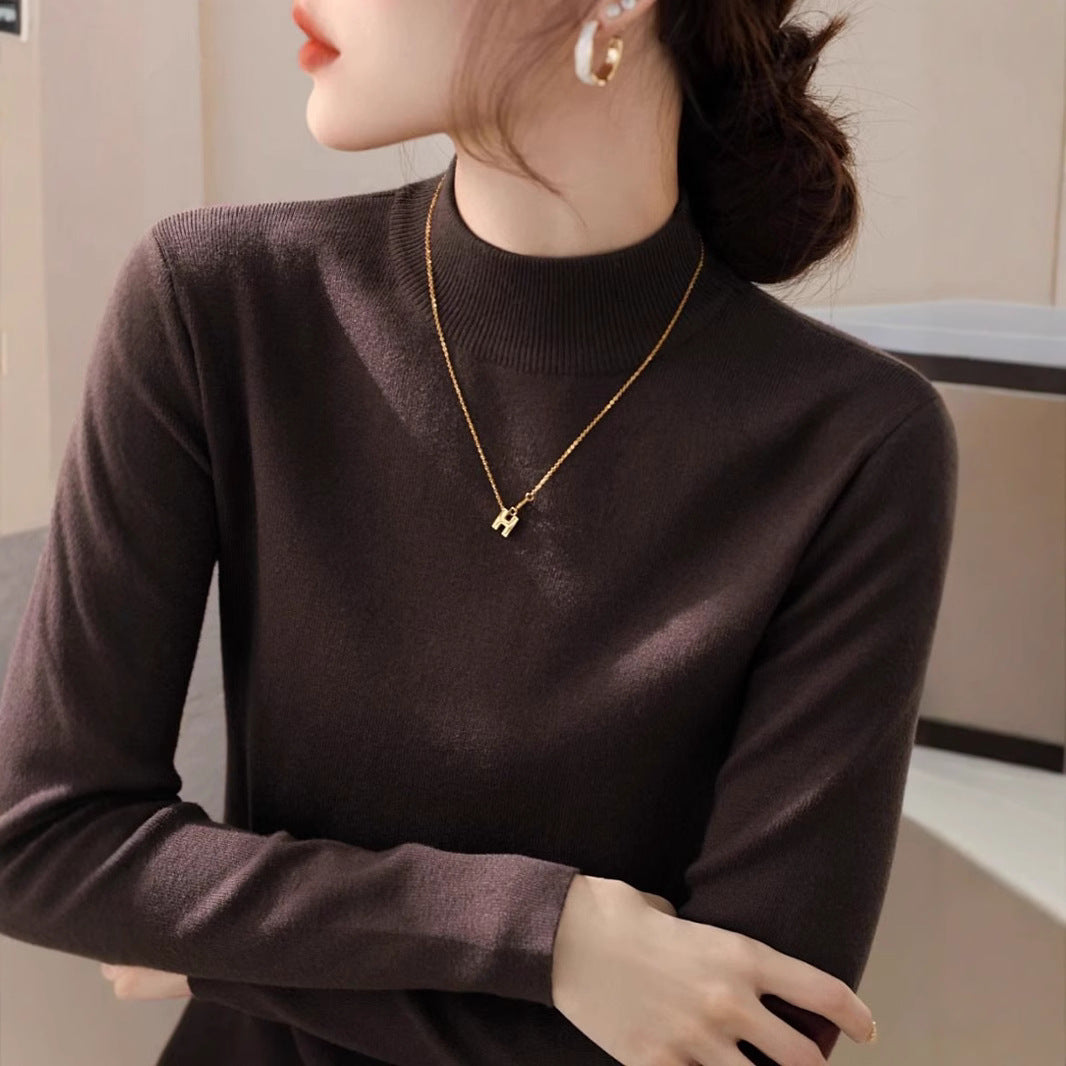Dame elegant turtleneck sweater lavet af højkvalitets bomuldsblanding Stilla