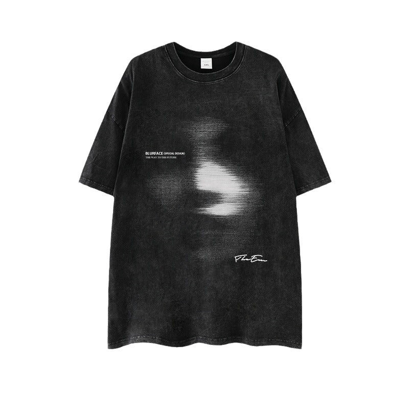 Dame T-shirt med kunstnerisk motiv og afslappet snit Stilla