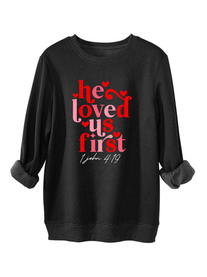 Dame sweatshirt med venligt slogan og afslappet pasform Stilla