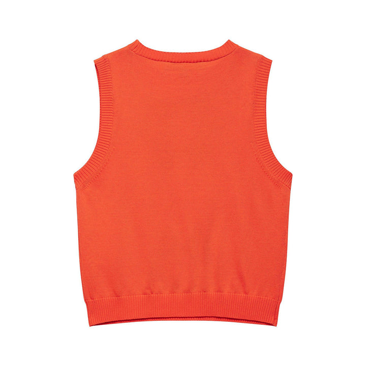 Femme Argyle Strik Crop Pullover Stilla