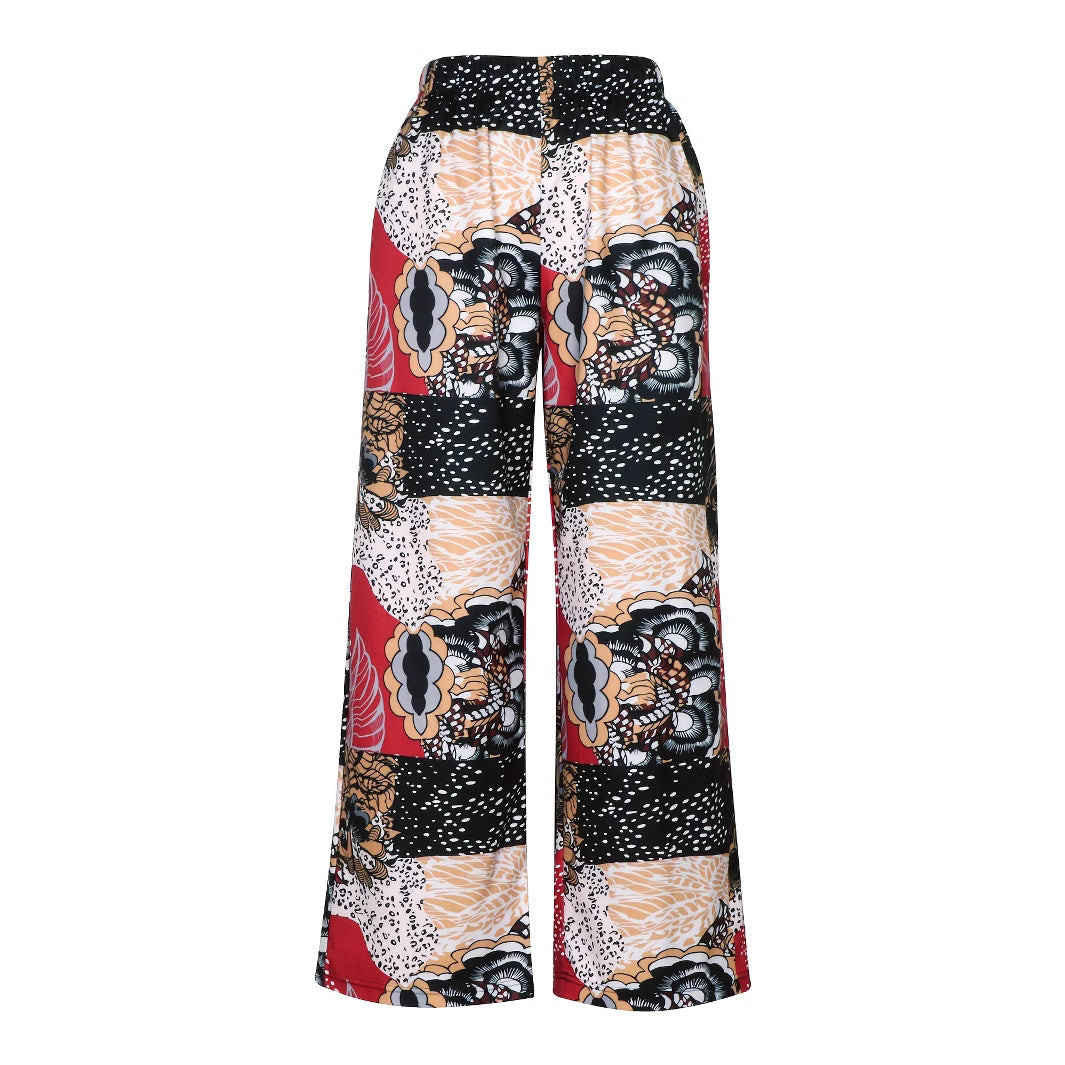Femme Relaxed Fit Blomster Patchwork Bukser Stilla
