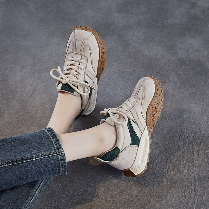 Dame Sporty Snøresneakers med holdbar gummisål Stilla