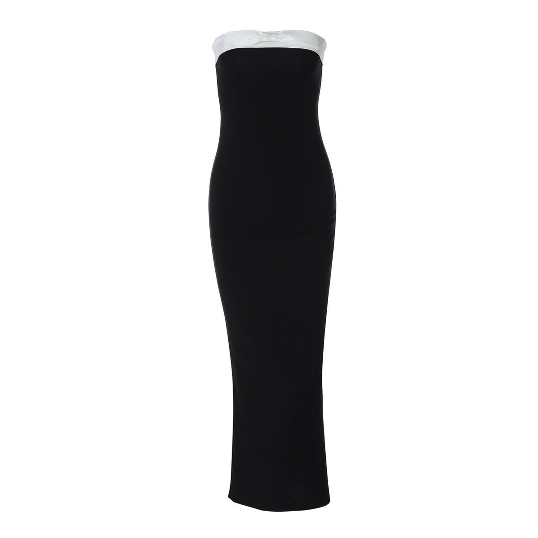 Dame Elegant figursyet aftenkjole med skulderfri design og raffineret stof Stilla