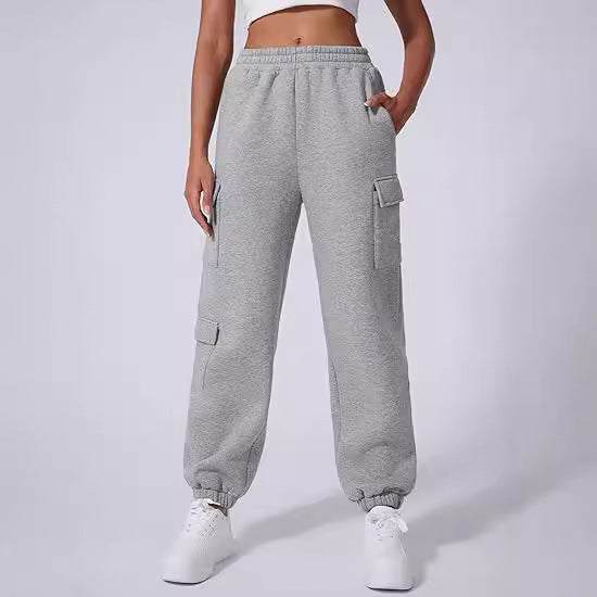 Dame Cargo-Style Sweatpants Stilla