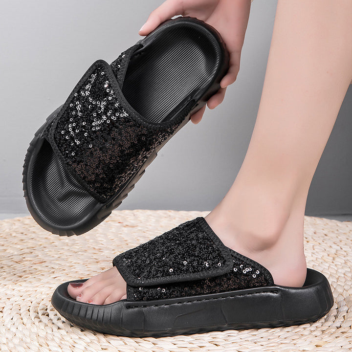 Dame Pailletter Slip-On Stilla