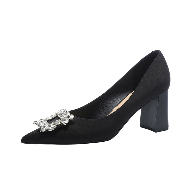 Dame Elegante Blokhæls Pumps Stilla