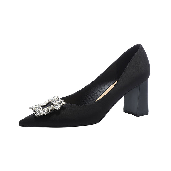 Dame Elegante Blokhæls Pumps Stilla