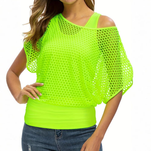 Femme Let Mesh Overlay Top Stilla