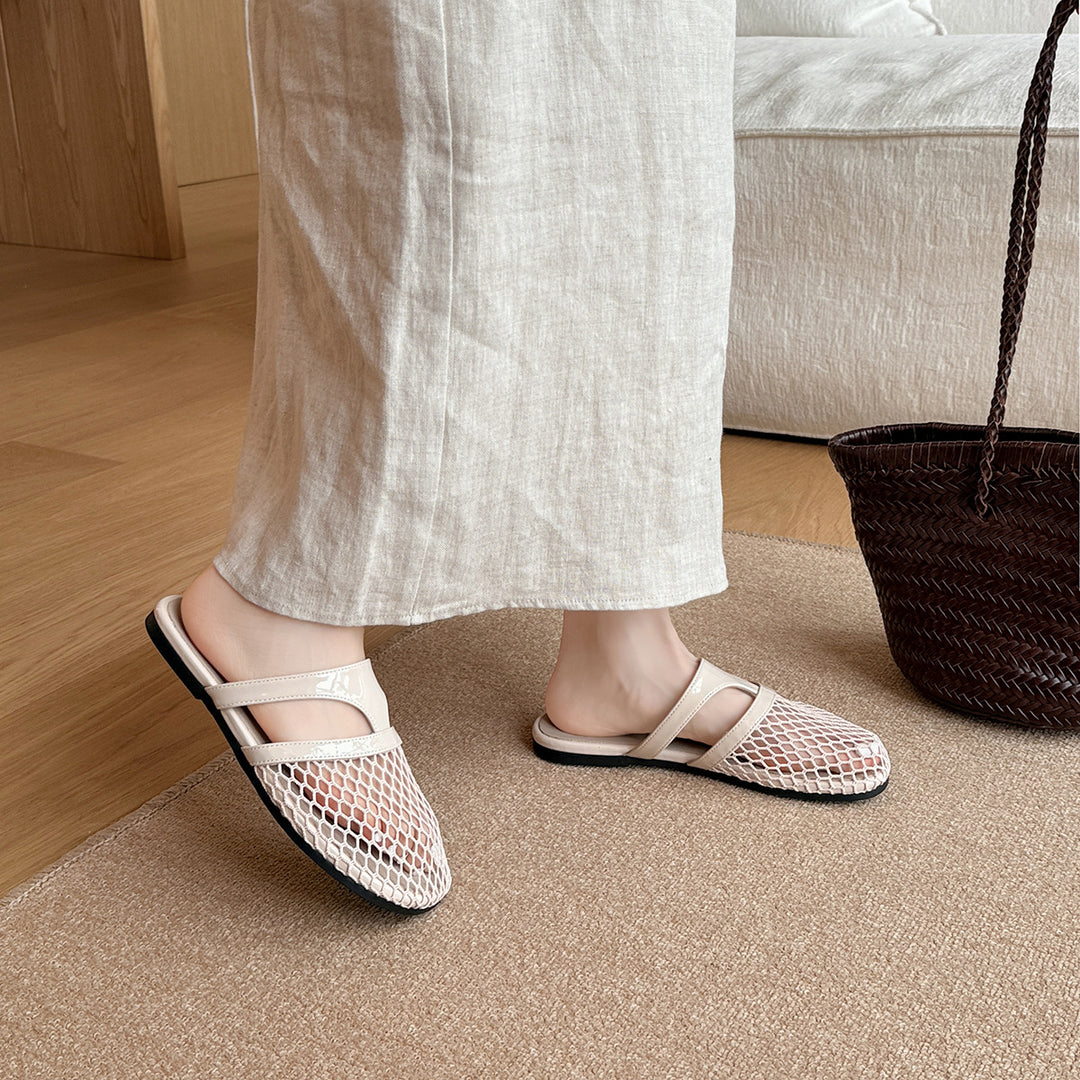 Femme Contemporary Mesh Slip-On Sandaler Stilla