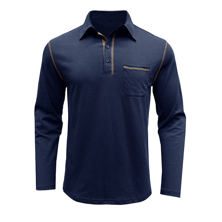 Herrer polo skjorte med praktisk brystlomme og sportsligt design Stilla
