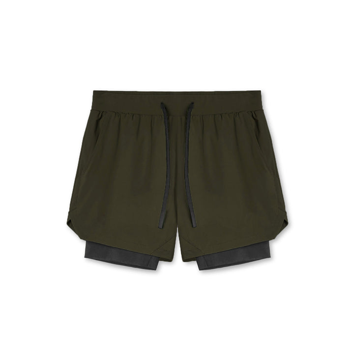 Dame Sporty løbeshort med integreret inderslip og elastisk talje Stilla
