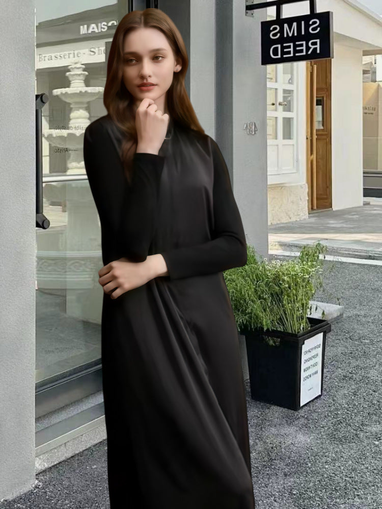 Dame fritidskjole med afslappet snit og elegant krave Stilla