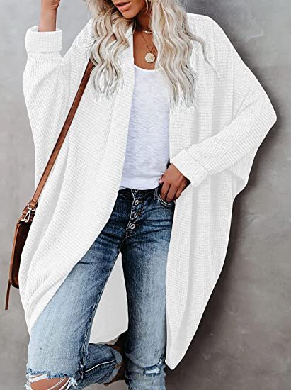Dame hyggelig strikjakke med oversized snit Stilla