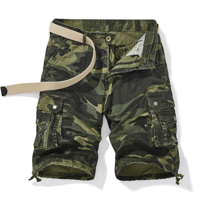 Herren Cargo-Shorts med alsidige lommer og justerbar talje Stilla