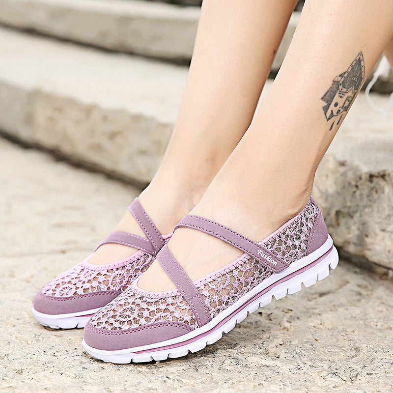 Dame Elegante Spids Slip-On Sneakers med støttende Strop Stilla