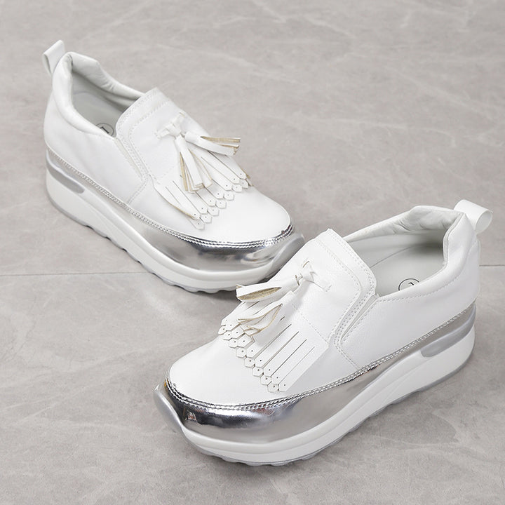 Dame Mode Sneakers med frynser og metallic-elementer Stilla