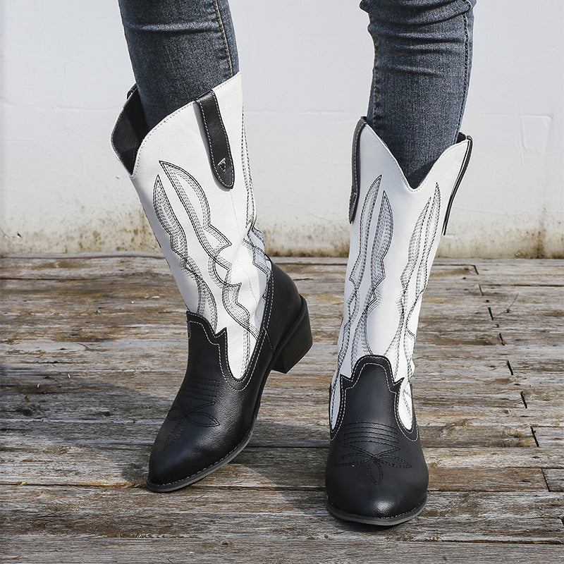 Dames cowboystøvler med elegant design og fashionable detaljer Stilla