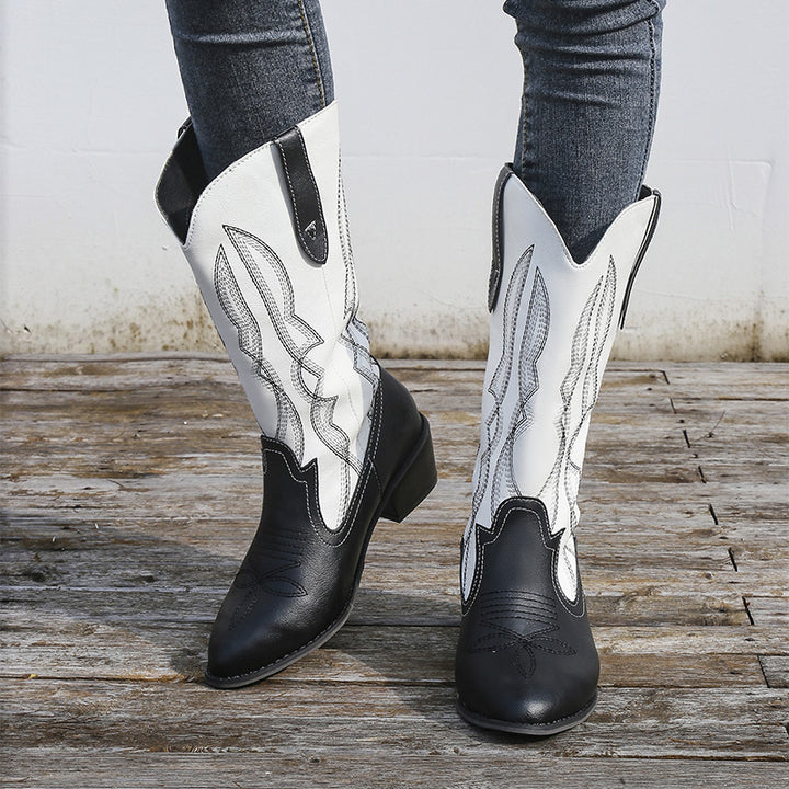 Dames cowboystøvler med elegant design og fashionable detaljer Stilla