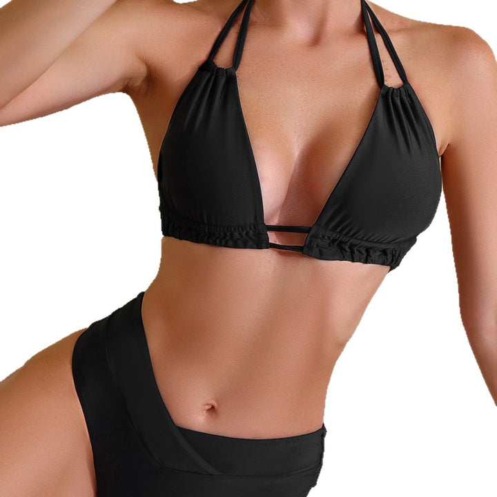 Dame Højtaljet Triangel-Bikini Skovae