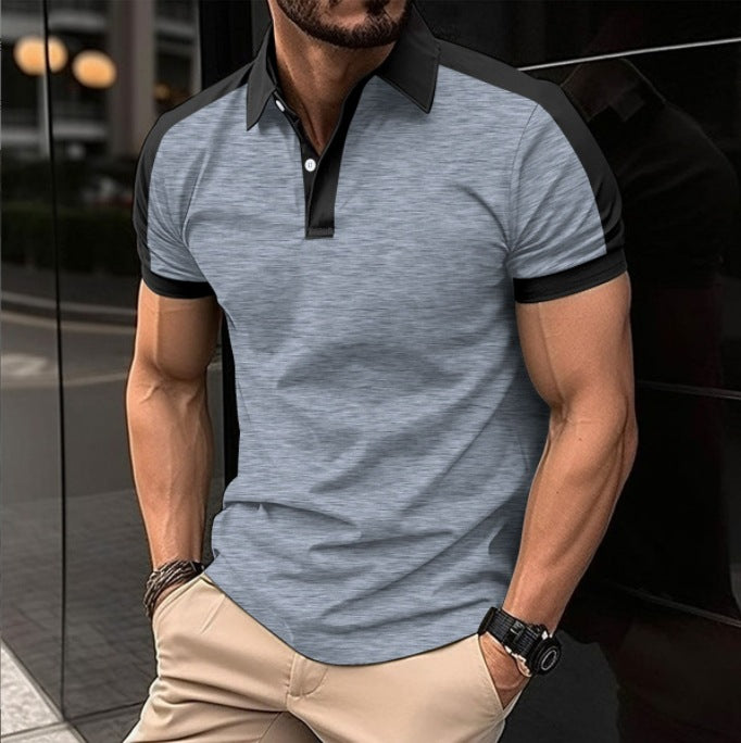 Herrer Poloshirt med moderne krave og åndbart materiale Stilla