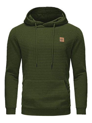 Herrer hoodie med innovativ struktur og funktionelle lommer Stilla