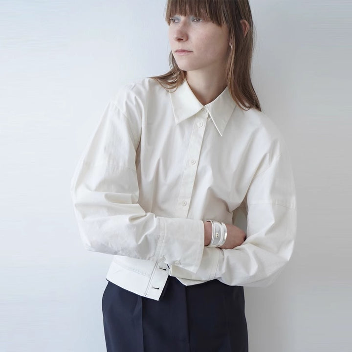 Damer elegant bluse med oversized snit og kvalitetsdetaljer Stilla