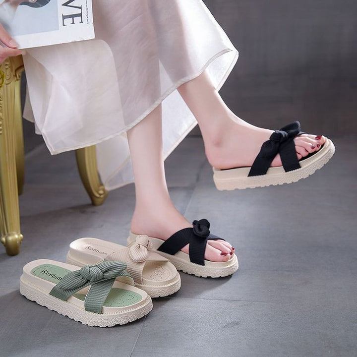 Dame Plateau-sandaler med modigt knudedesign og skridsikker sål Stilla