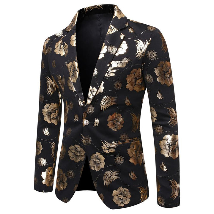 Herre Floral Print Blazer med eksklusive detaljer Stilla
