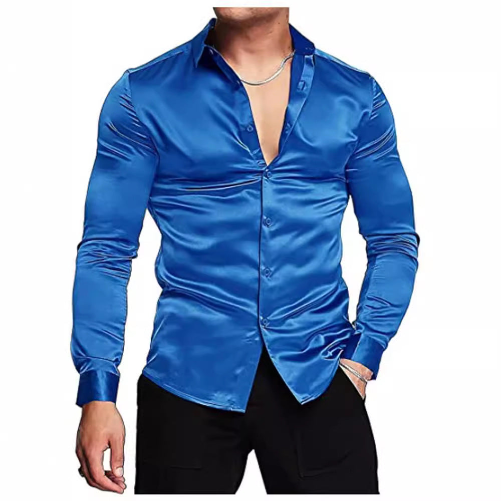 Herrer elegant og blank skjorte Stilla