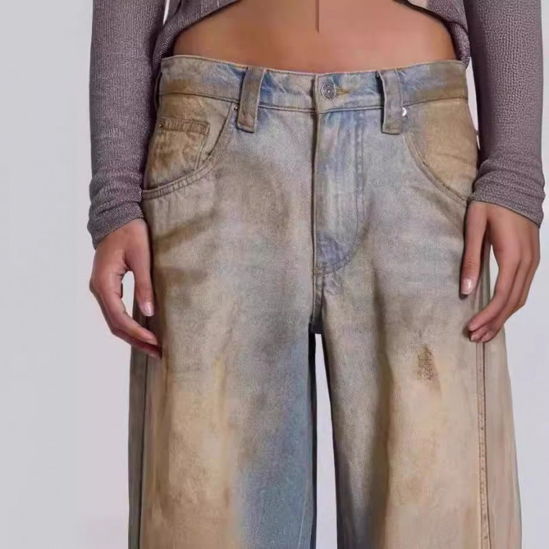 Dame Ødelagte Løse Jeans-Culotte Stilla
