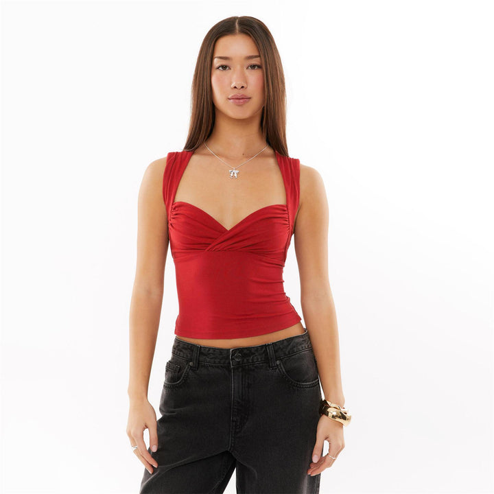 Dame Figursyet Top med raffineret drapering Stilla